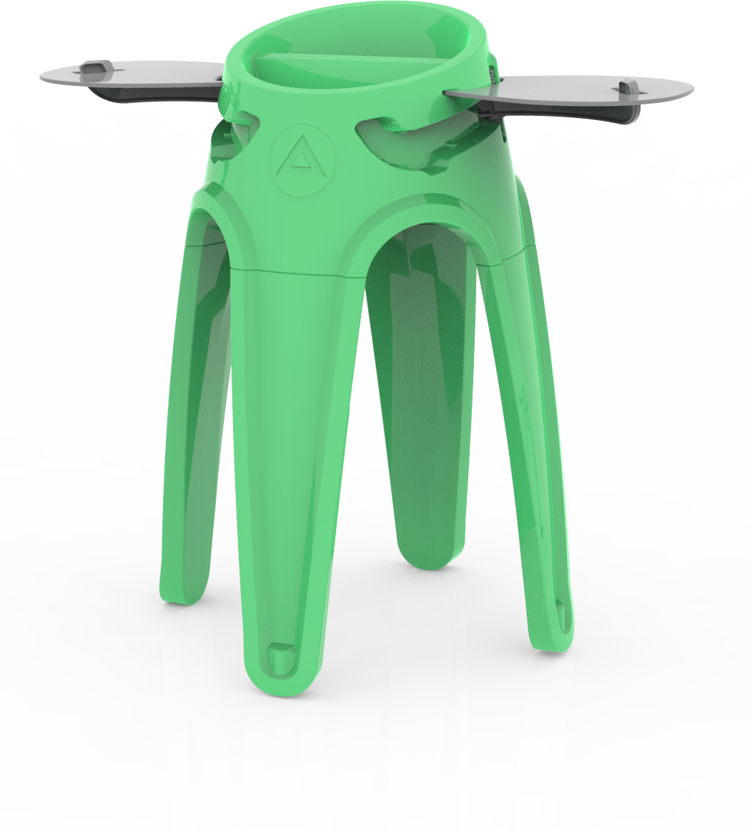 Green No whls+trays